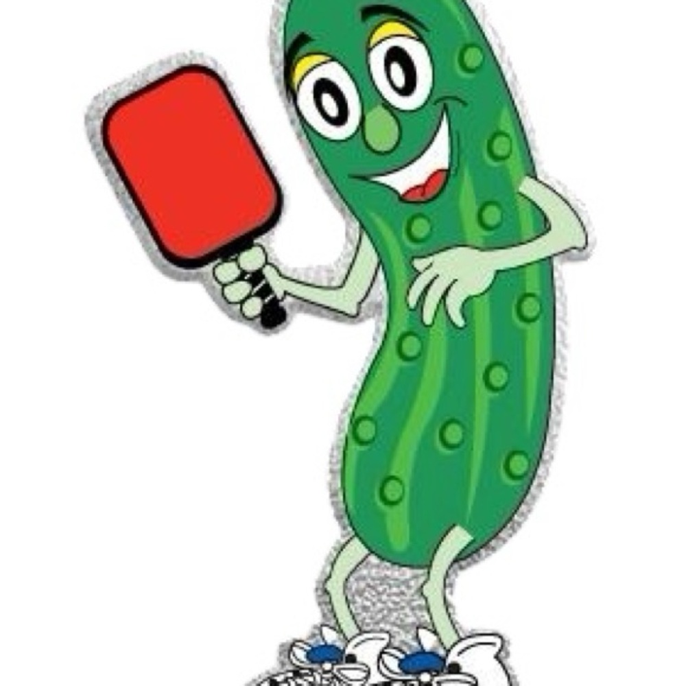 Percy Pickle Ball Pickle Chef Enamel Pin - Green